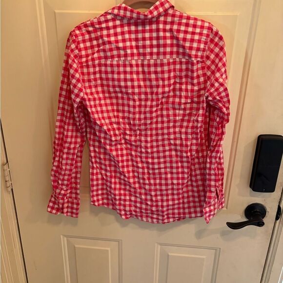 J. Crew Pink and White Button Down Top size S - Picture 5 of 5